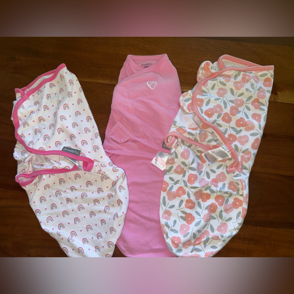 SwaddleMe Pink and White Kids‎ Pajamas